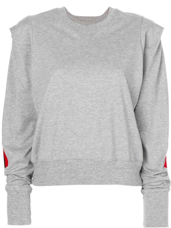 Facetasm Stripe Detail Sweater - Grey