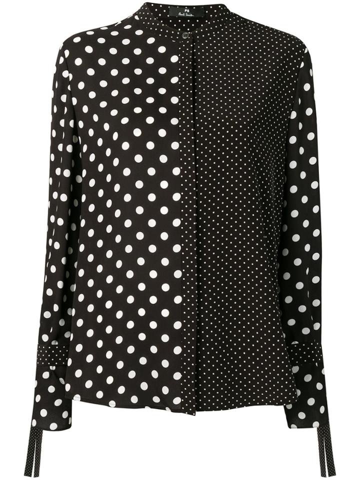 Ps By Paul Smith Polka Dot Print Shirt - Black