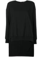 Y's Sweater With Long Reverse Style - Black