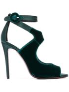 Deimille Open-toe Buckle Sandals - Green
