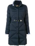 Fay Quilted Coat - Blue