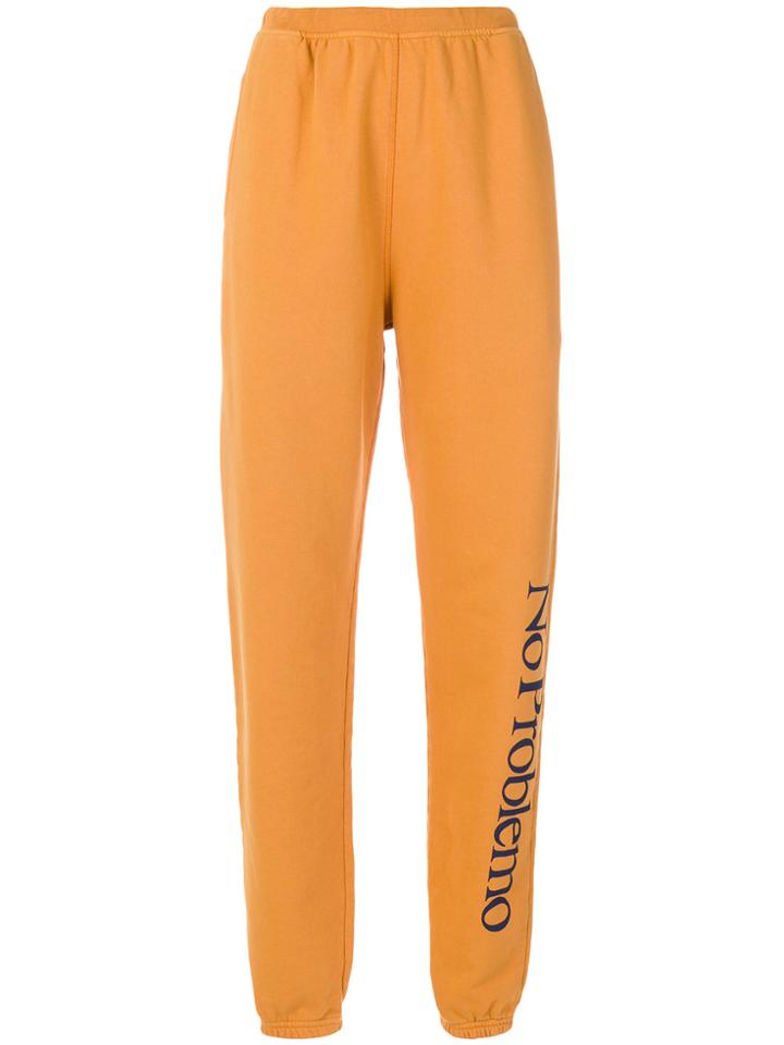 Aries No Problemo Track Pants - Yellow & Orange