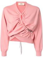 Ports 1961 Ruched Detail Sweatshirt - Pink