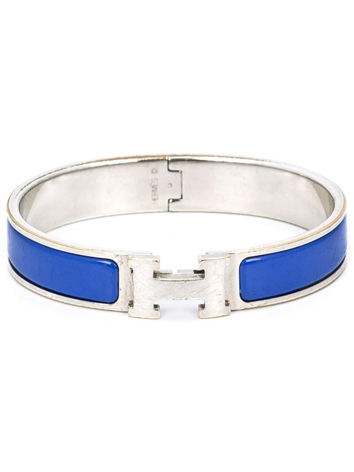 Hermès Vintage Logo Bangle, Women's, Metallic