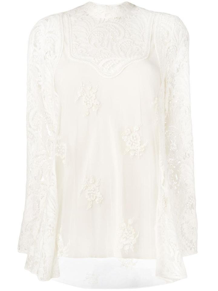 Stella Mccartney Floral Lace Blouse - Neutrals
