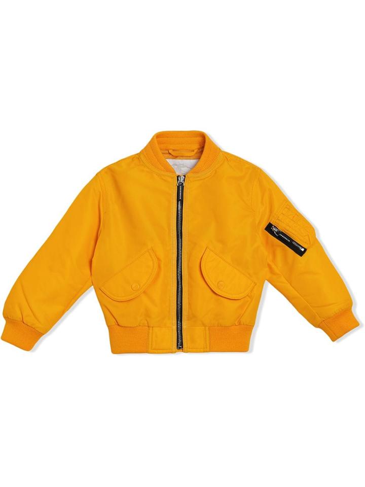 Burberry Kids Lightweight Nylon Bomber Jacket - Yellow