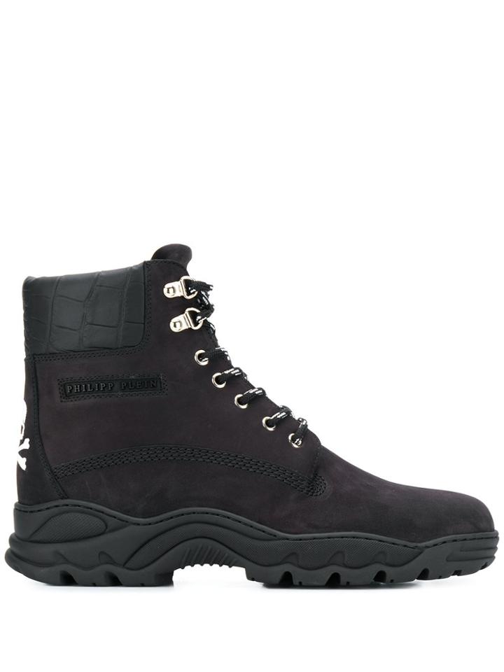 Philipp Plein Construction Boots - Black