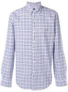 Polo Ralph Lauren Button-down Checked Logo Shirt - White