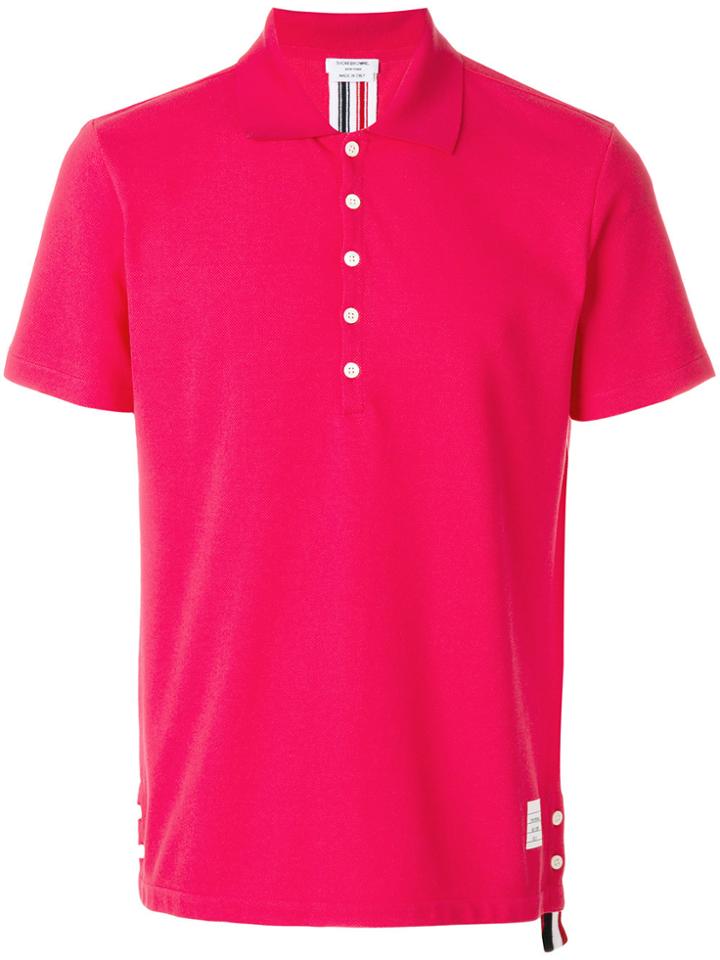 Thom Browne Polo Shirt - Pink & Purple