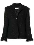 Sonia Rykiel Button Tweed Jacket - Black