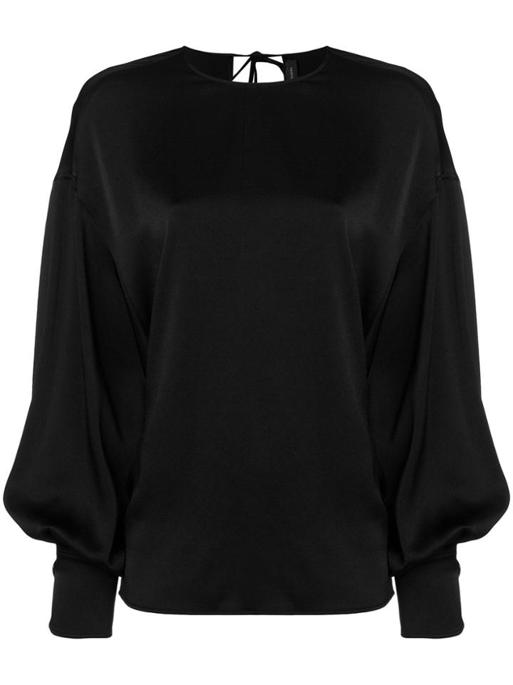 Joseph Knox Crepe Satin Blouse - Black