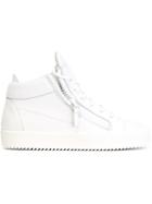 Giuseppe Zanotti Design Vegas Hi-top Sneakers, Women's, Size: 37.5, White, Leather/rubber