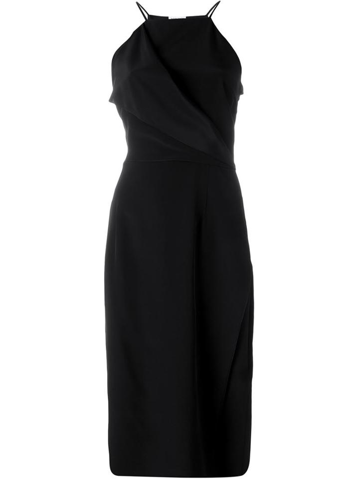 Tomas Maier Fold Over Wrap Sheath Dress