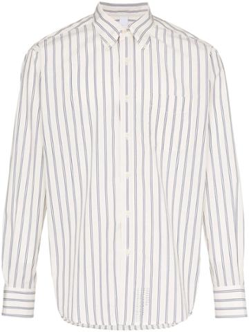 Dashiel Brahmann Striped Button-down Shirt - White