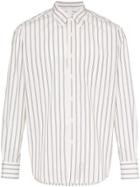 Dashiel Brahmann Striped Button-down Shirt - White