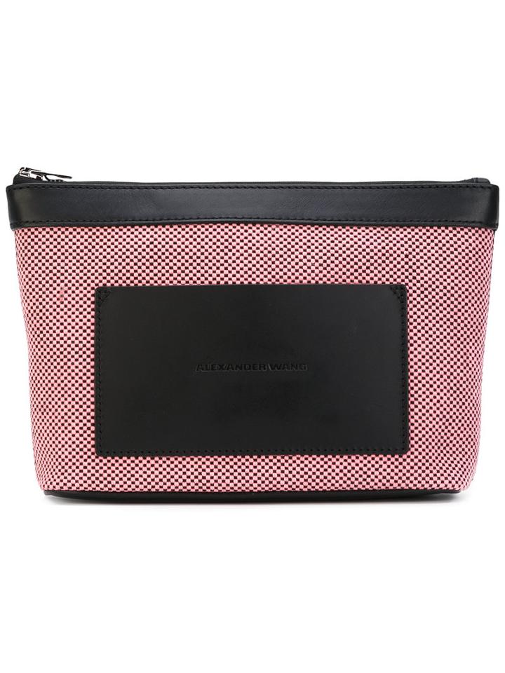 Alexander Wang - Canvas Clutch Bag - Women - Cotton/leather - One Size, Pink/purple, Cotton/leather