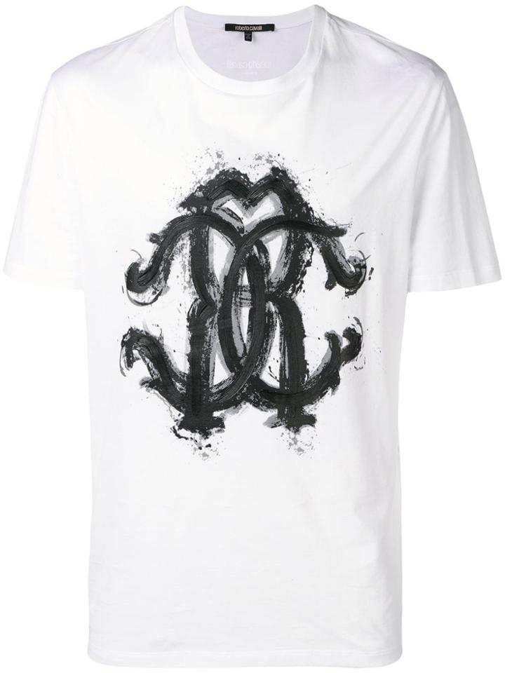 Roberto Cavalli Logo T-shirt - White