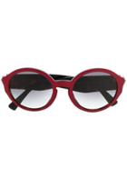 Valentino Eyewear Round Frame Sunglasses - Red