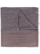 Faliero Sarti - Raw Edge Scarf - Men - Silk/modal - One Size, Brown, Silk/modal