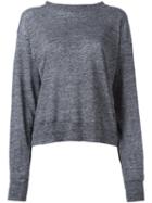 Isabel Marant Étoile Loose Fit Knit Sweatshirt, Women's, Size: Small, Grey, Linen/flax