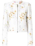 Giambattista Valli Floral-brocade Jacket - White
