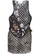 3.1 Phillip Lim Layered Freeform Dress, Women's, Size: 4, Black, Silk/polyester