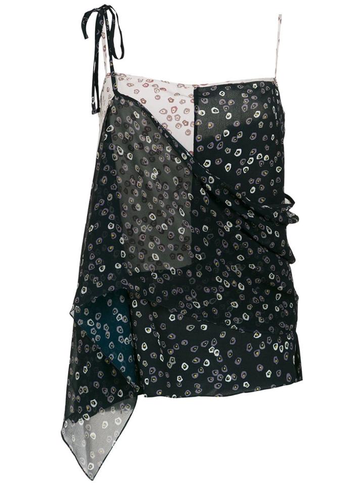 Egrey Printed Silk Top - Multicolour