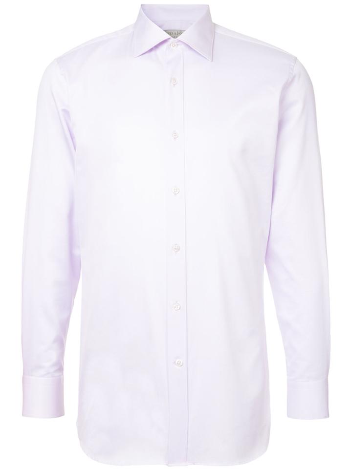 Gieves & Hawkes Classic Shirt - Pink & Purple