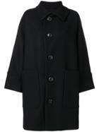 Dsquared2 Oversized Single Breasted Coat - Black