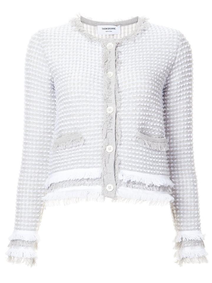 Thom Browne Jacquard Cropped Jacket