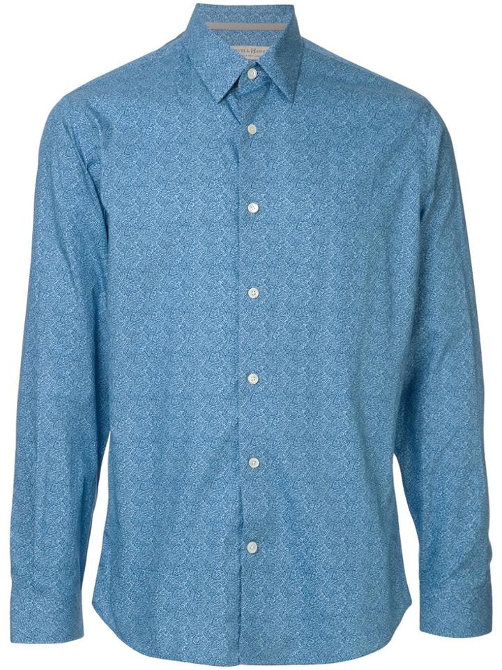 Gieves & Hawkes Paisley Print Shirt - Blue