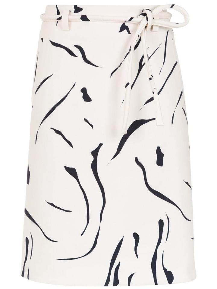 Egrey Printed Skirt - White