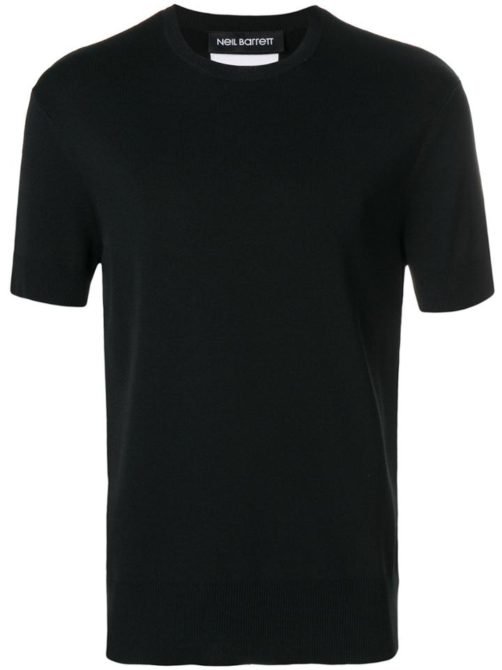 Neil Barrett Knitted T-shirt - Black