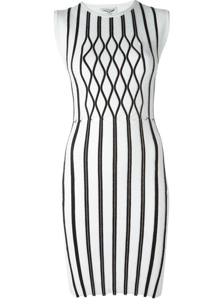 Opening Ceremony Fitted Stripe Dress