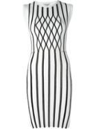 Opening Ceremony Fitted Stripe Dress