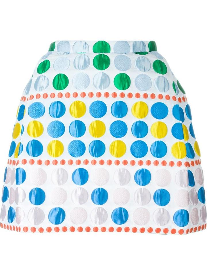 Delpozo Cloqué A-line Skirt