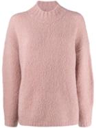 3.1 Phillip Lim Oversized Mock Neck Jumper - Pink