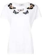 Valentino Embroidered Butterflies T-shirt - White