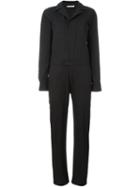 T By Alexander Wang Longsleeved Jumpsuit, Women's, Size: 2, Black, Cotton/nylon