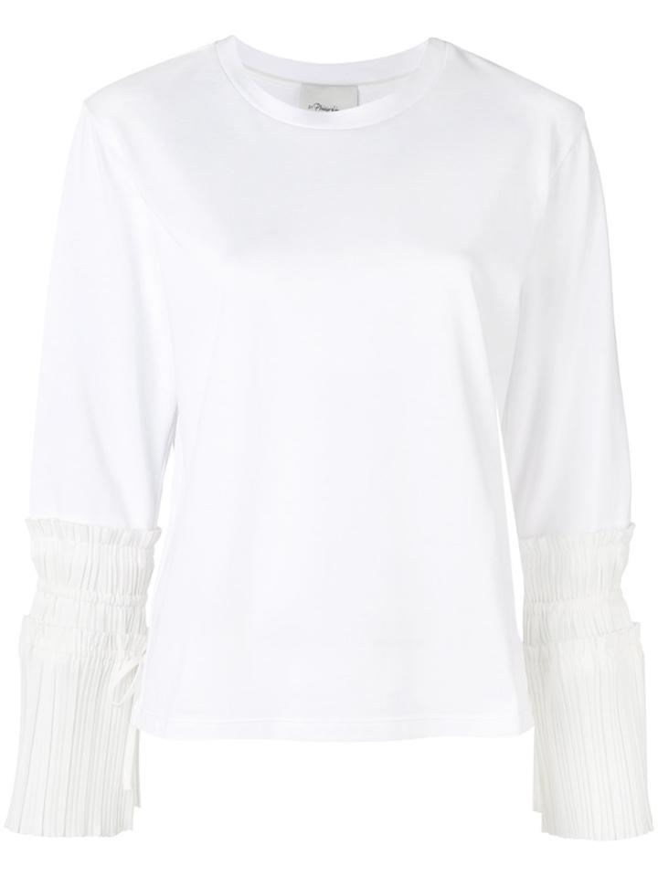 3.1 Phillip Lim Pleated Cuff Sweatshirt - White