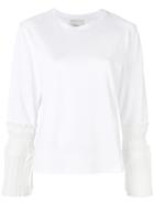 3.1 Phillip Lim Pleated Cuff Sweatshirt - White
