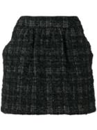 Prada Pre-owned 1990's Checked Mini Skirt - Black