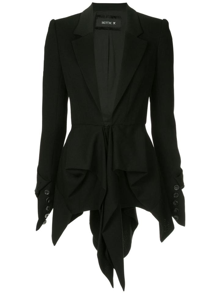 Kitx Draped Tails Jacket - Black