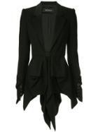 Kitx Draped Tails Jacket - Black