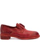 Guidi Low Heel Brogues - Red