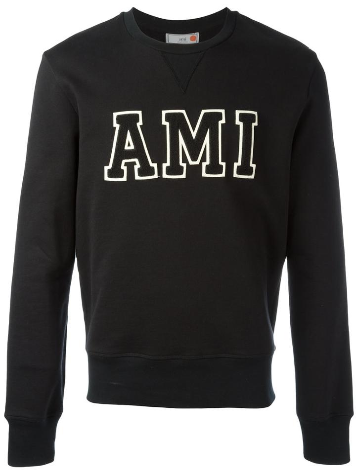 Ami Alexandre Mattiussi - Ami Patch Sweatshirt - Men - Cotton - Xxl, Black, Cotton