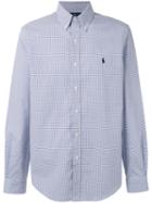 Polo Ralph Lauren - Checked Logo Shirt - Men - Cotton - Xl, Blue, Cotton