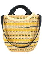 Muun Motif Round Tote Bag - Yellow
