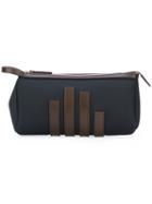 Mismo - Straps Appliqué Clutch - Men - Leather/nylon - One Size, Blue, Leather/nylon