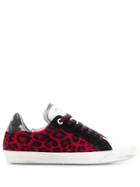 Zadig & Voltaire Leopard Print Sneakers - Red